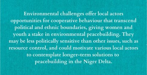 RLC Port Harcourt: Article published on Environmental Peacebuilding in Nigeria